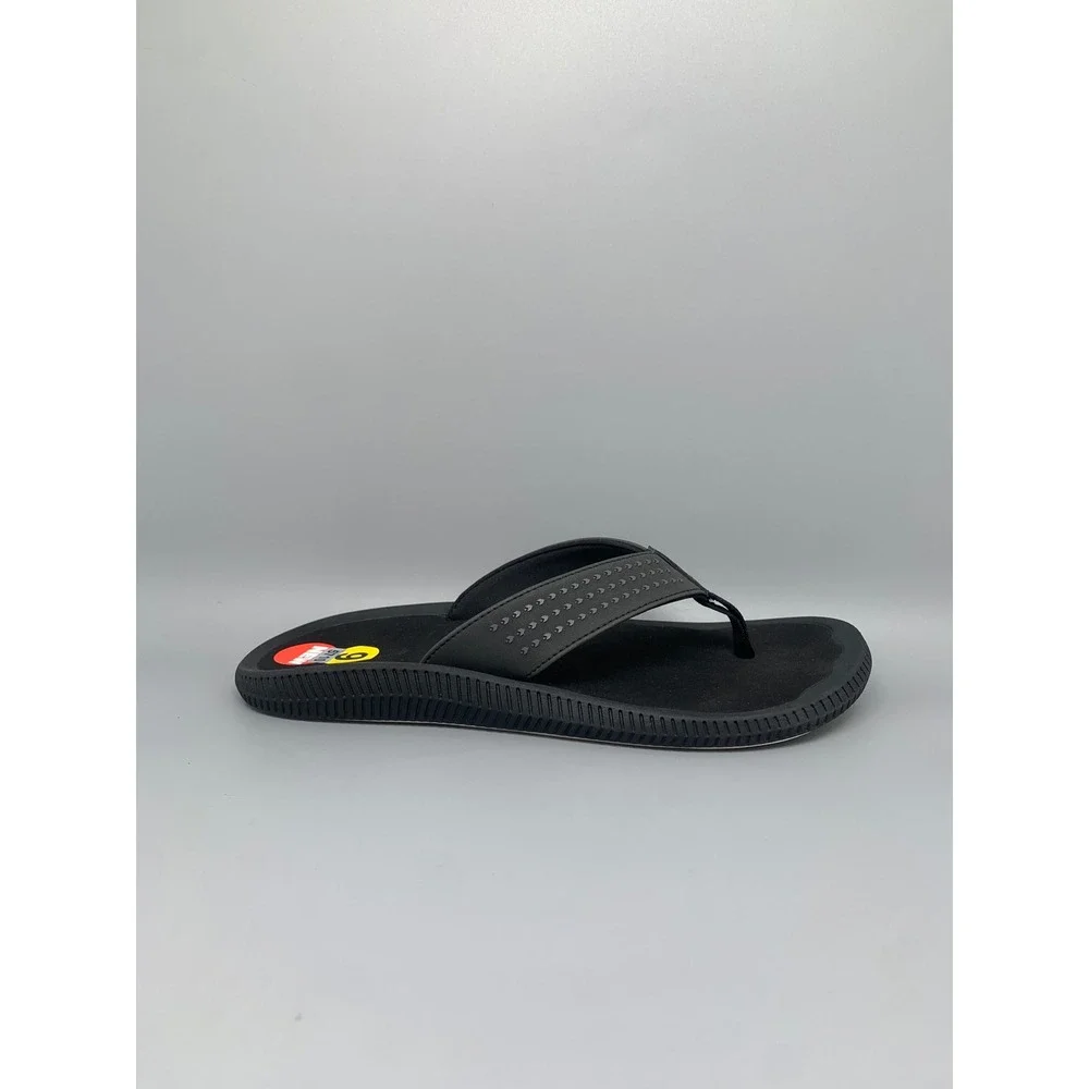 OluKai Ulele Black Sandals Flip Flops 10435-4040 Men's Sz 9 NEW!